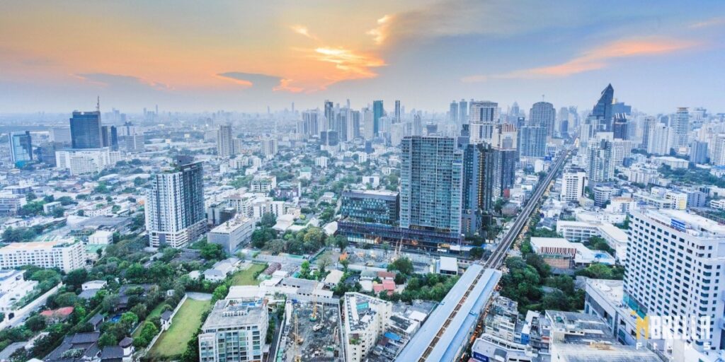 Bangkok Skyline with BTS system Bangkok Filming Locations