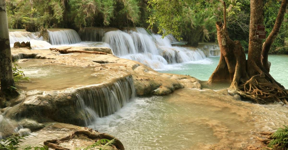 video production company laos location kuang si falls luang prabang